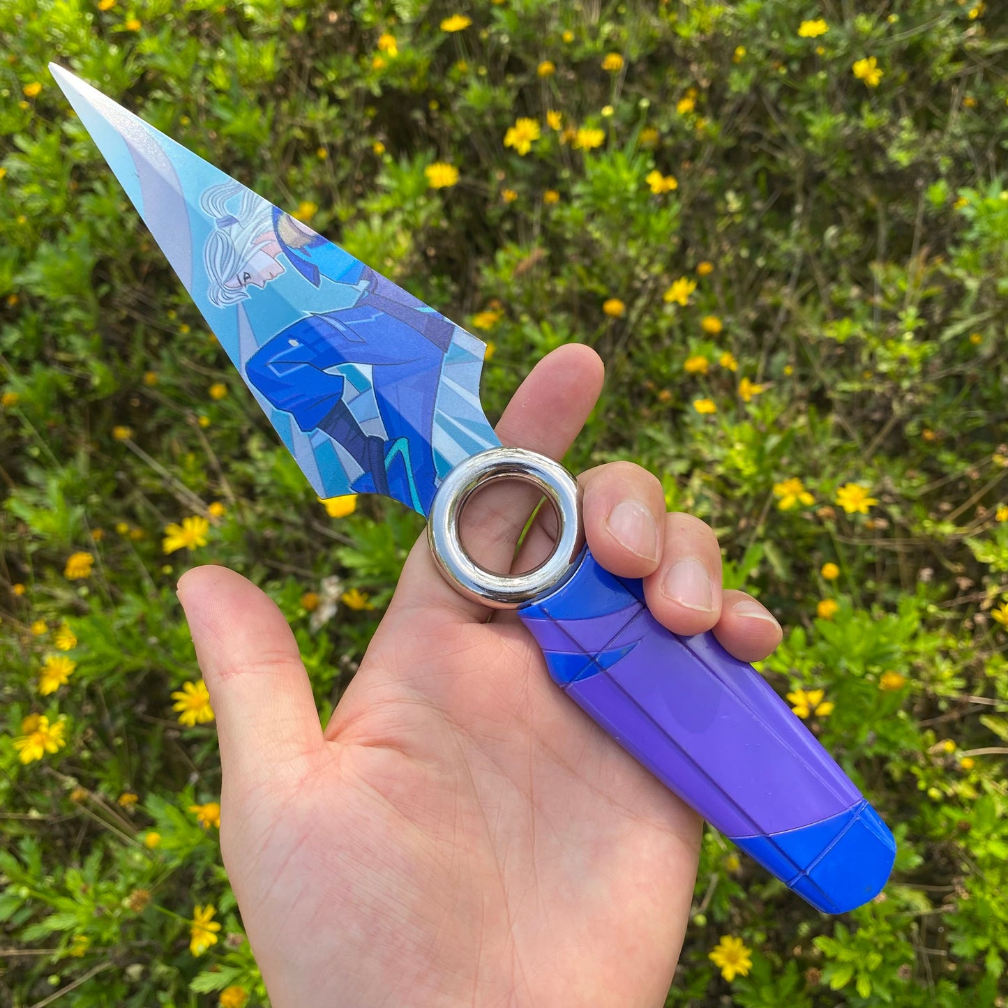 Go Volume No 1 Knife Jett Kunai Life Size Blunt Metal Replica