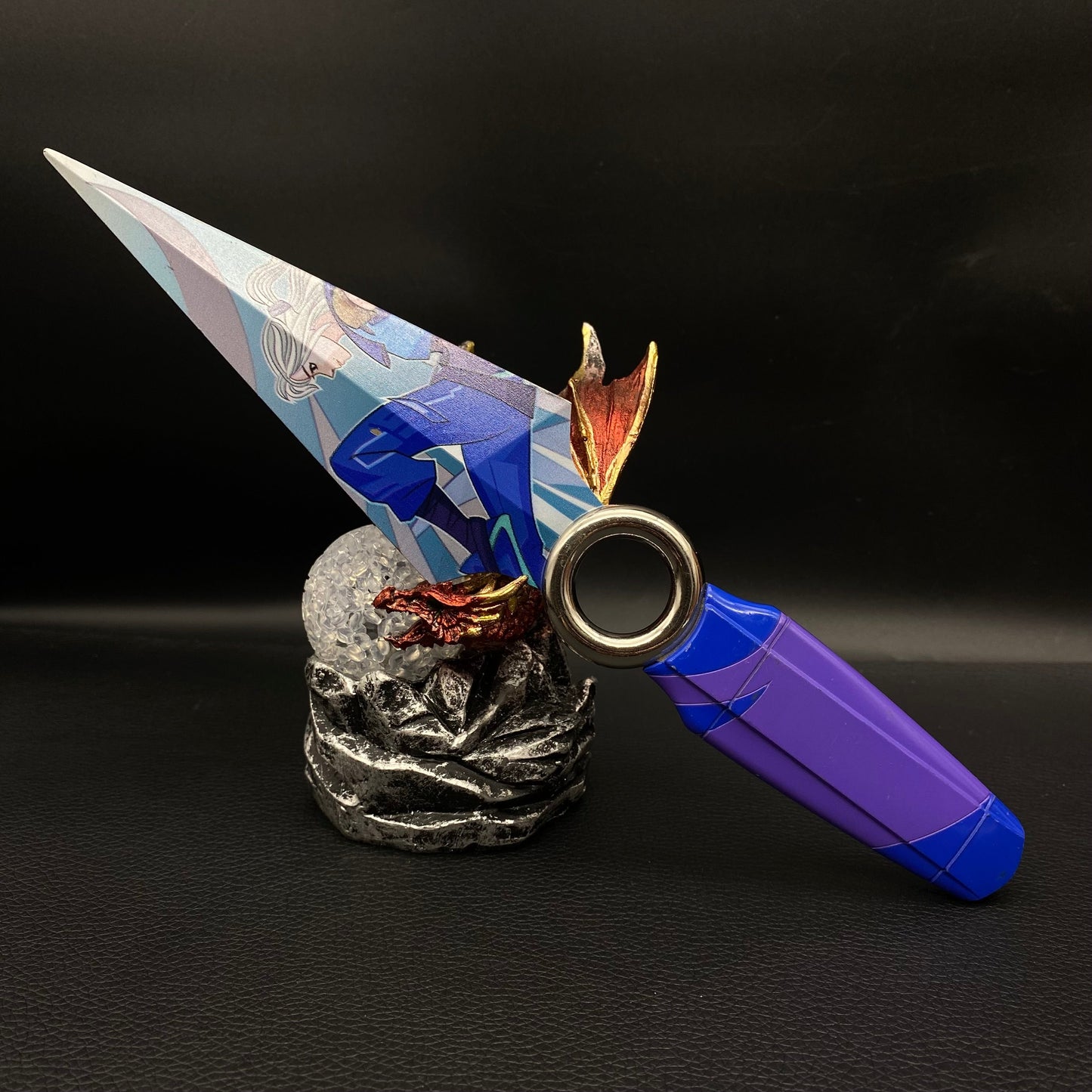 Go Volume No 1 Knife Jett Kunai Life Size Blunt Metal Replica