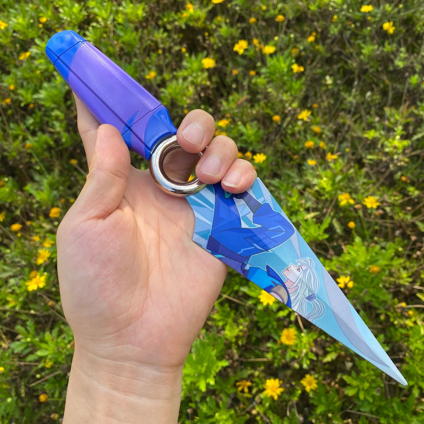 Go Volume No 1 Knife Jett Kunai Life Size Blunt Metal Replica