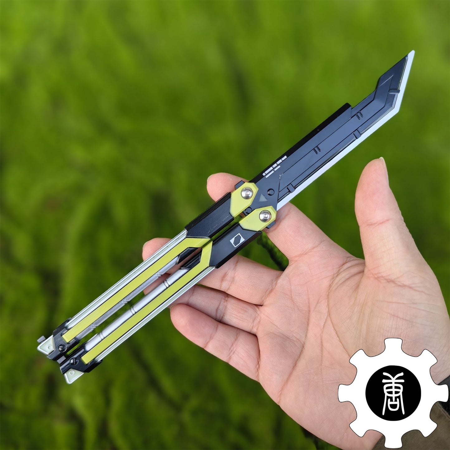 RGX Knife Metal Blunt Blade Butterfly Trainer Cosplay Prop Game Replica
