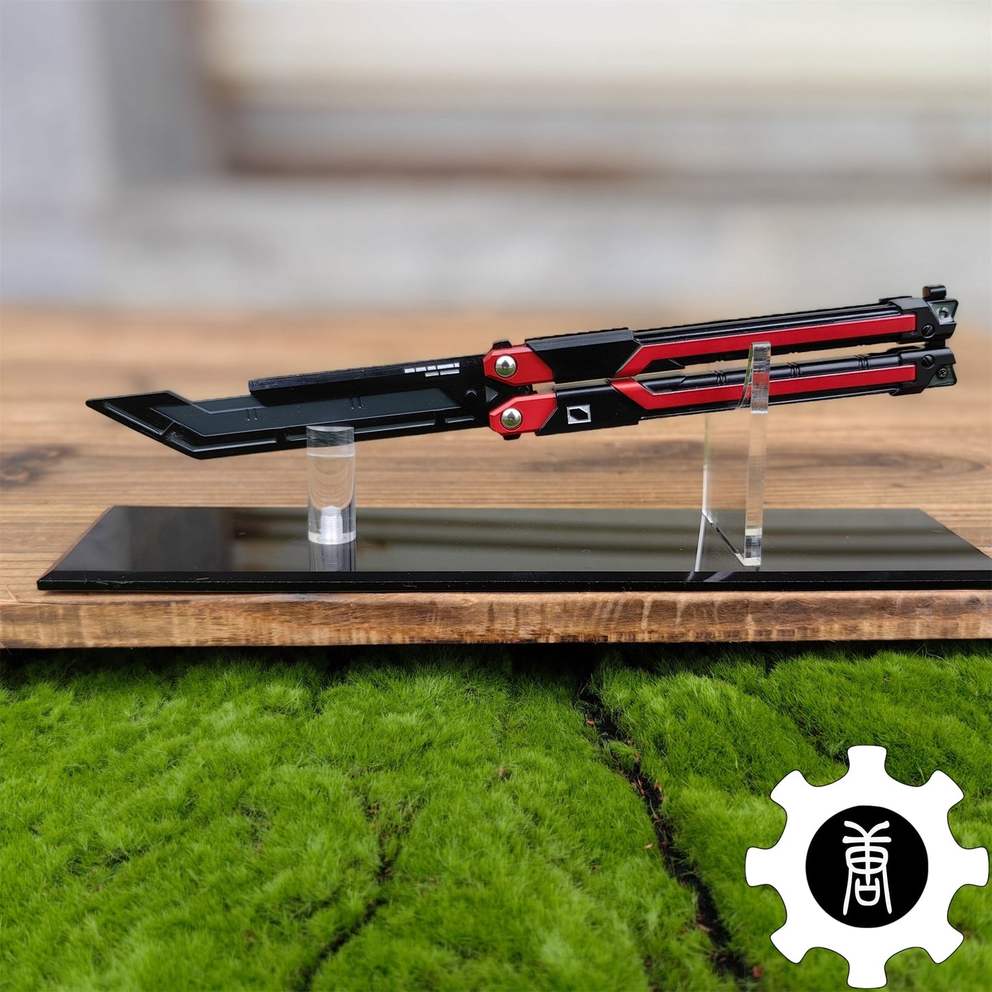 RGX Knife Metal Blunt Blade Butterfly Trainer Cosplay Prop Game Replica