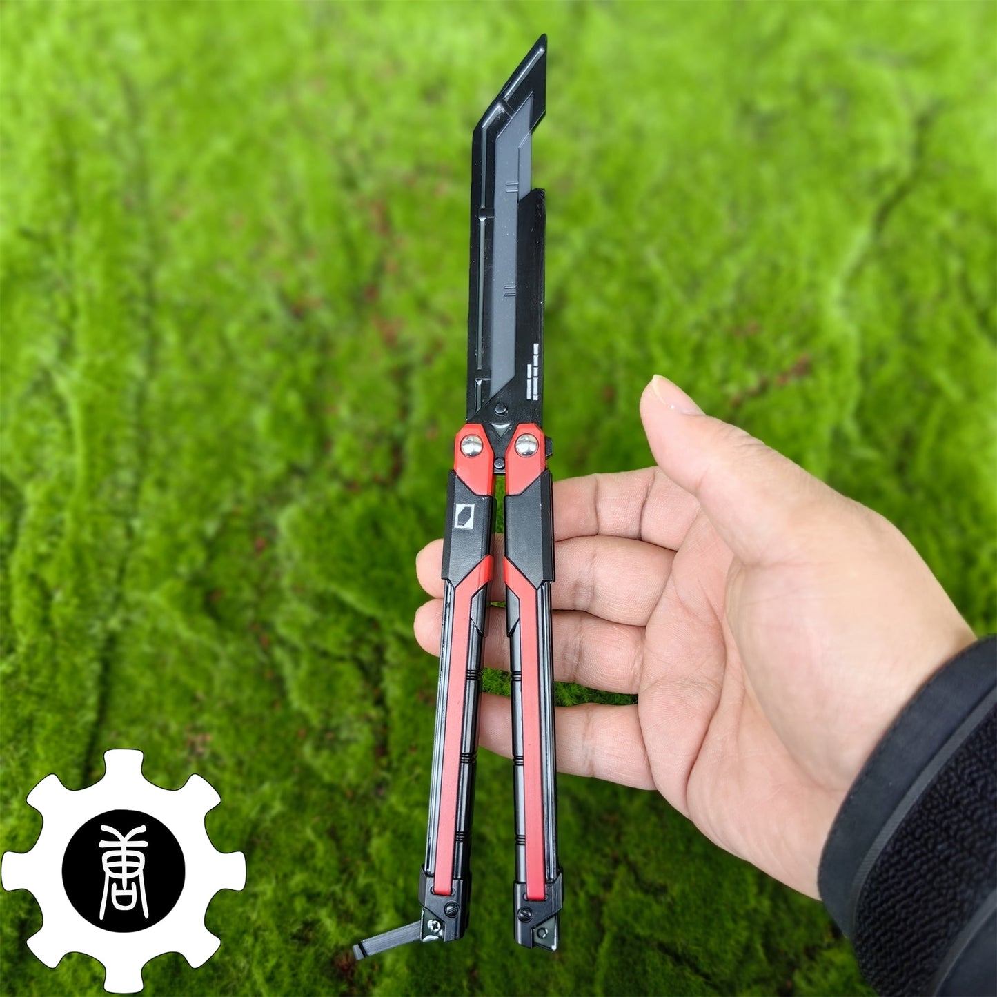 RGX Knife Metal Blunt Blade Butterfly Trainer Cosplay Prop Game Replica
