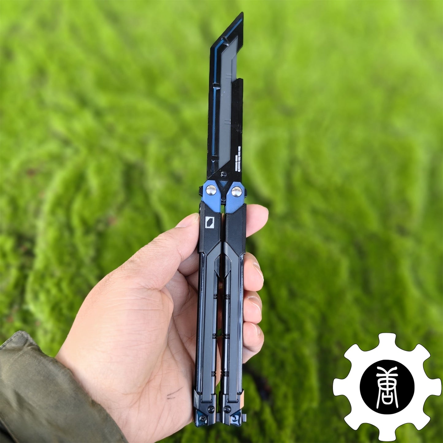 RGX Knife Metal Blunt Blade Butterfly Trainer Cosplay Prop Game Replica