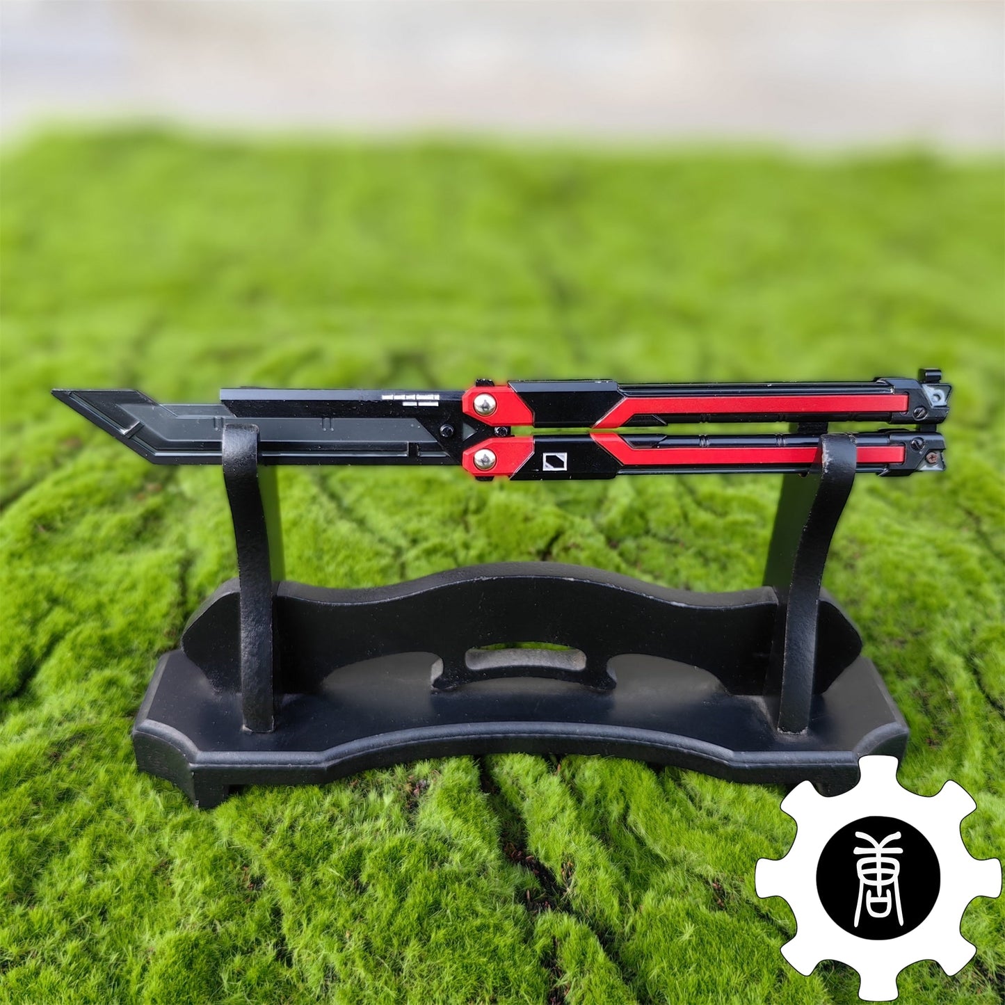 RGX Knife Metal Blunt Blade Butterfly Trainer Cosplay Prop Game Replica