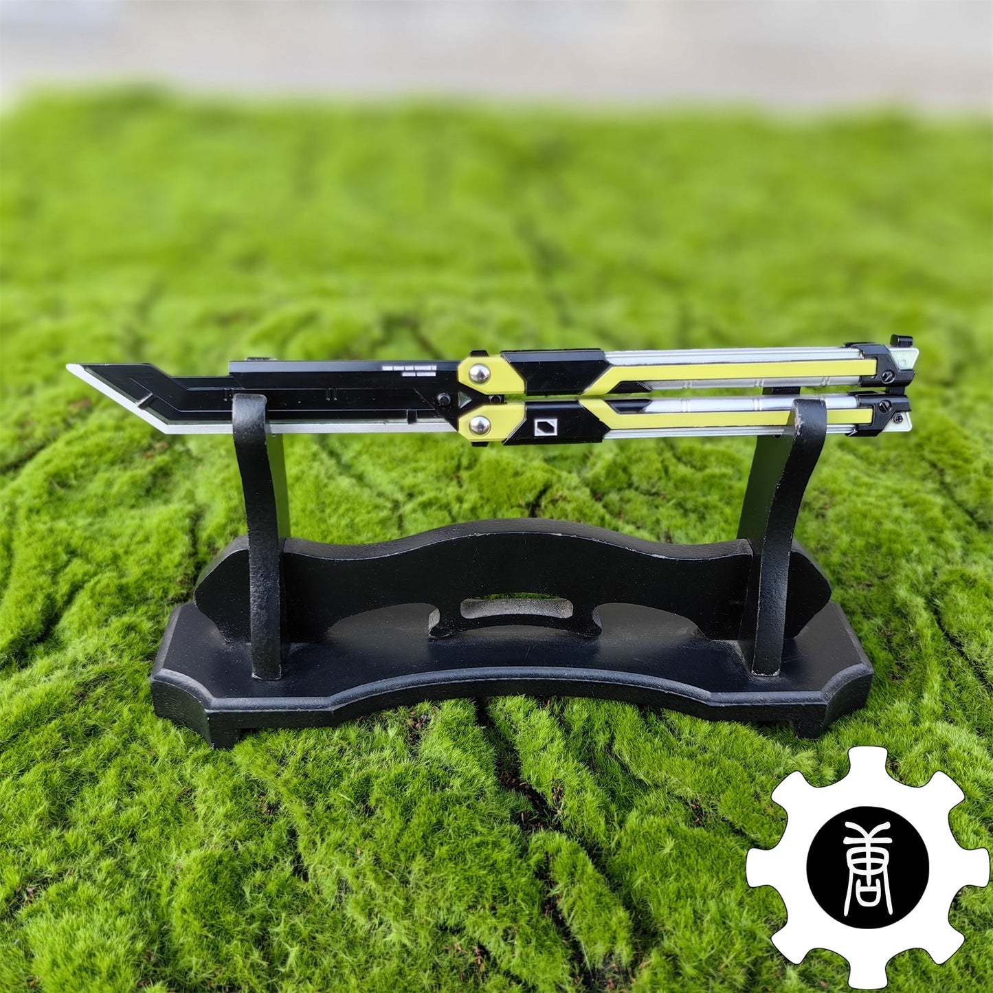 RGX Knife Metal Blunt Blade Butterfly Trainer Cosplay Prop Game Replica