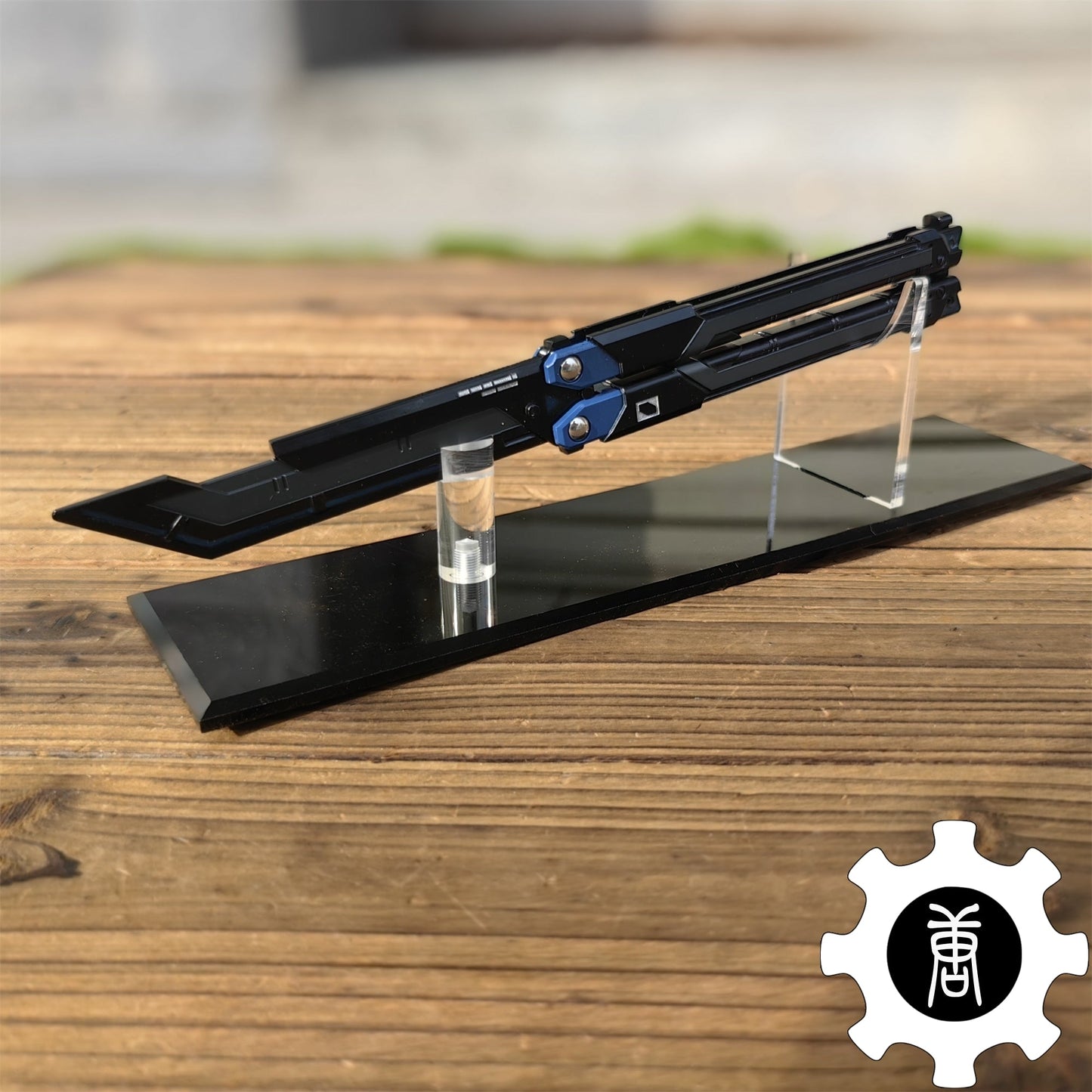 RGX Knife Metal Blunt Blade Butterfly Trainer Cosplay Prop Game Replica