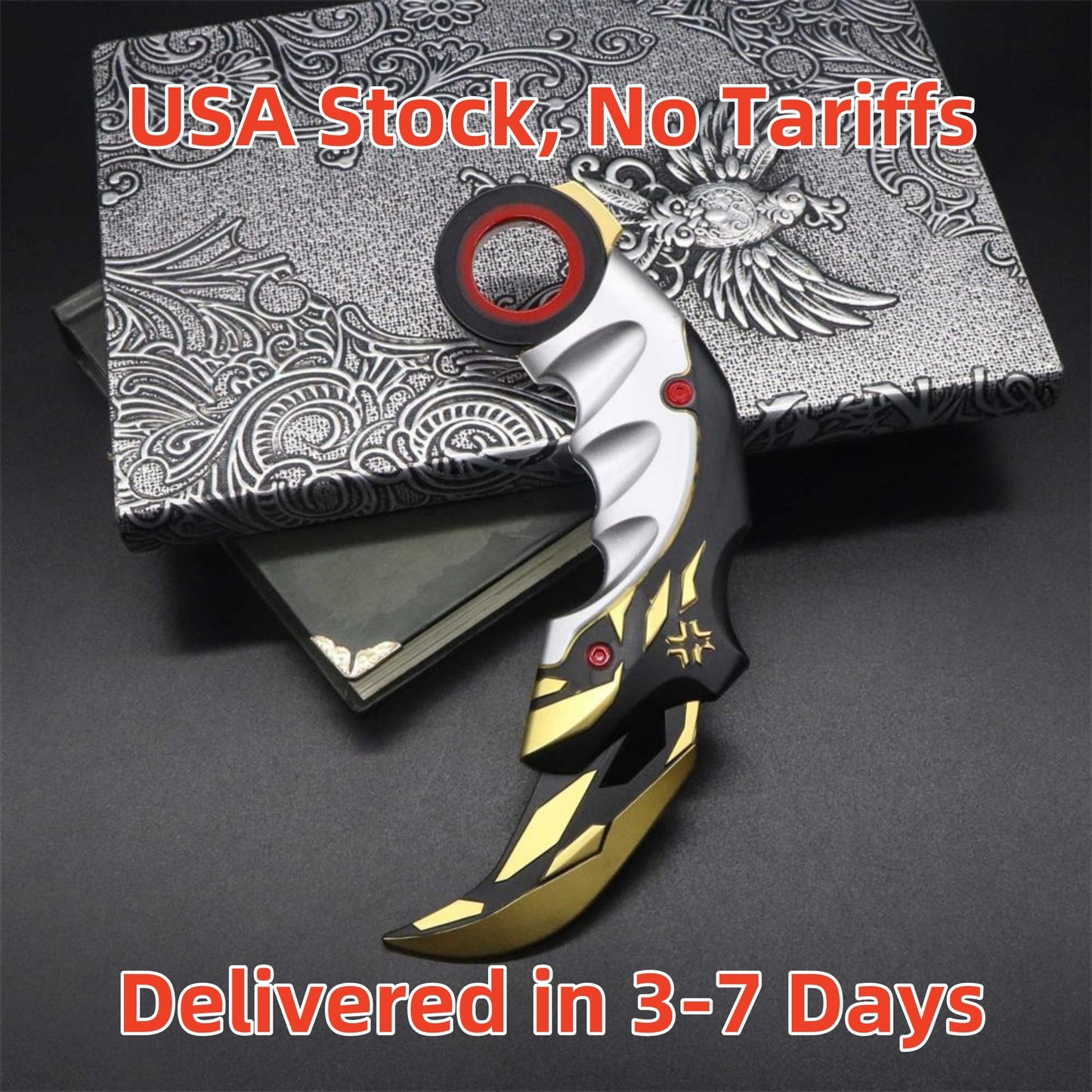 Metal Champion Karambit Blunt Blade Trainer Cosplay Prop