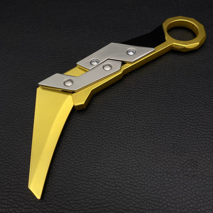 Metal Prime 2.0 Karambit Blunt Blade Trainer Cosplay Prop Game Replica