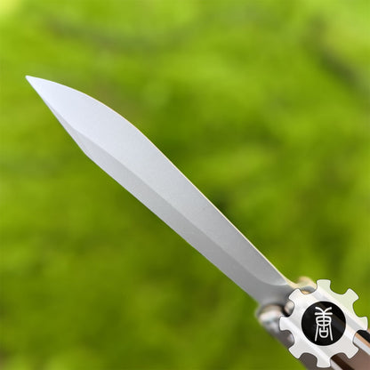 High-End TF2 Spy Knife Balisong Trainer-Blunt Blade