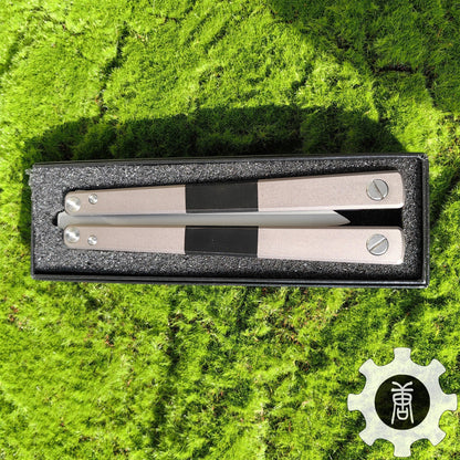 High-End TF2 Spy Knife Balisong Trainer-Blunt Blade