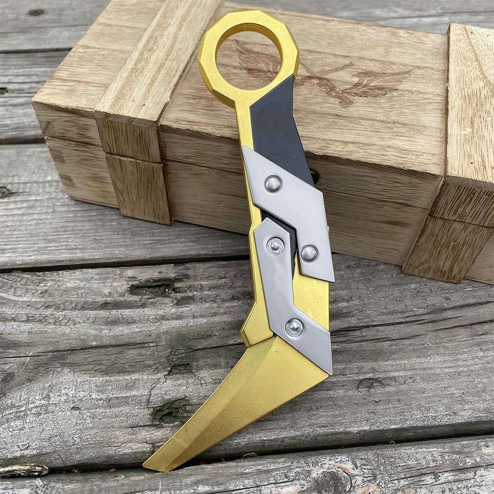 Metal Prime 2.0 Karambit Blunt Blade Trainer Cosplay Prop Game Replica