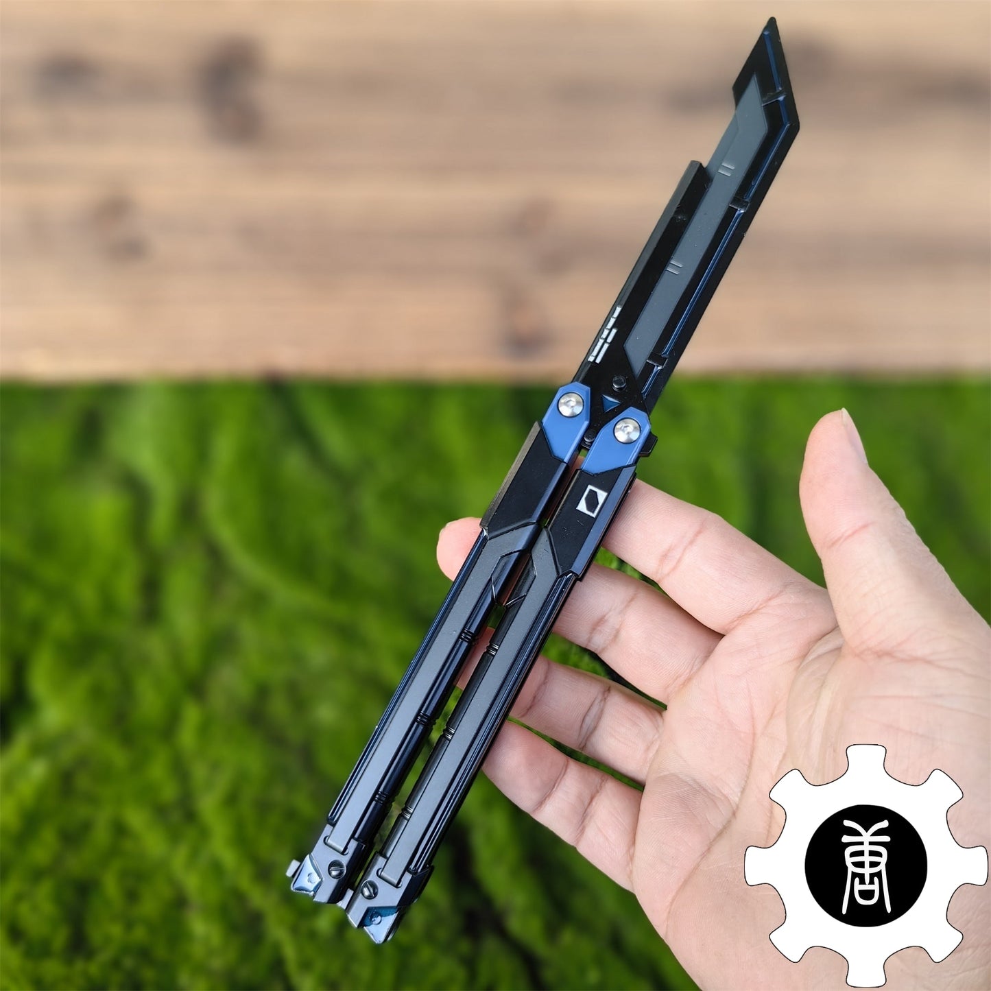 RGX Knife Metal Blunt Blade Butterfly Trainer Cosplay Prop Game Replica