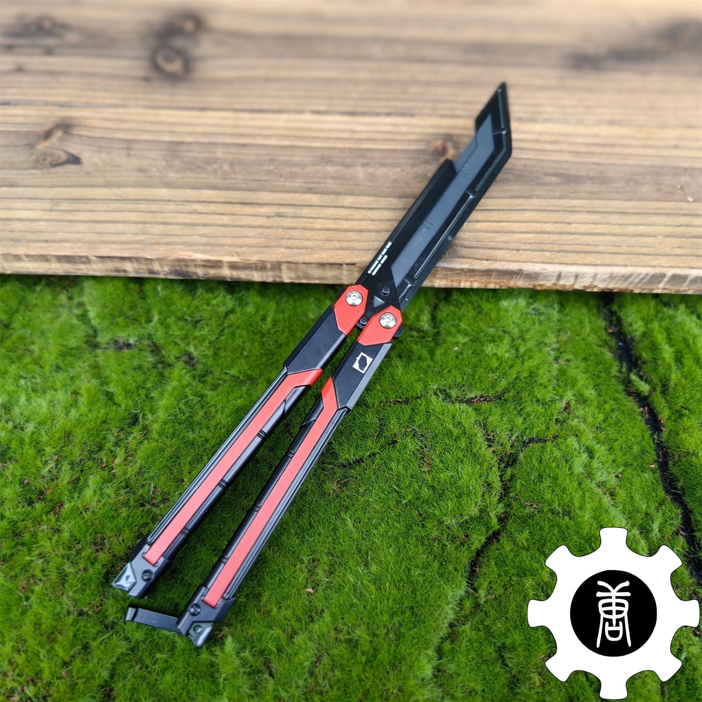 RGX Knife Metal Blunt Blade Butterfly Trainer Cosplay Prop Game Replica