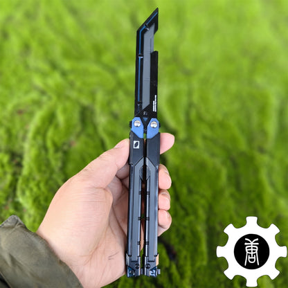 RGX Knife Metal Blunt Blade Butterfly Trainer Cosplay Prop Game Replica